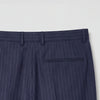 Navy Hand Tailored Premium Pinstripe Trousers