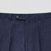 Navy Hand Tailored Premium Pinstripe Trousers