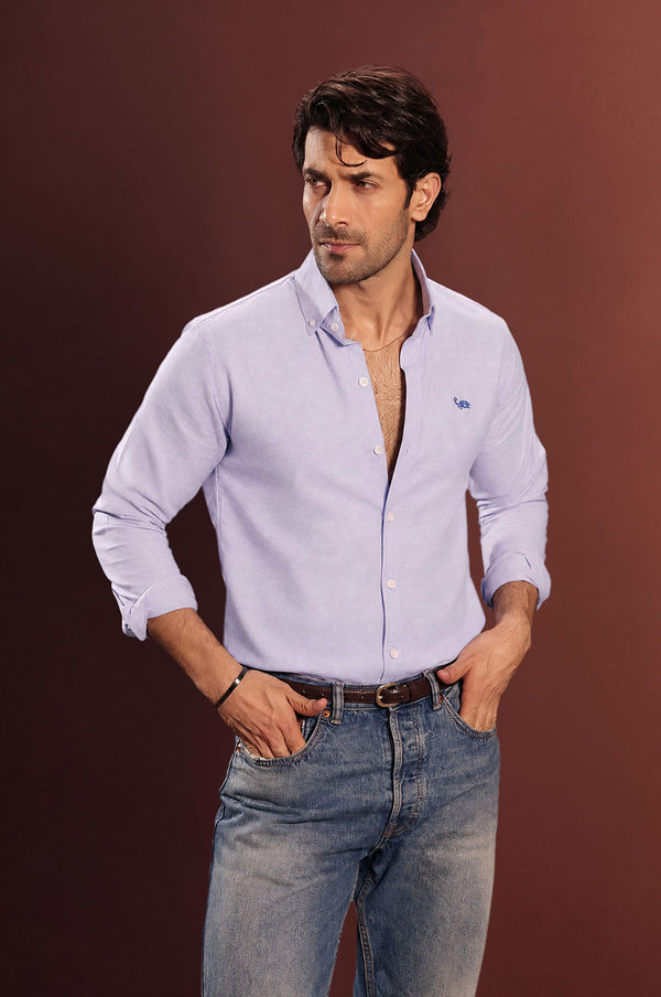 Blue Mist Chambray Oxford Shirt