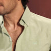 Pistachio Chambray Oxford Shirt