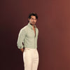 Pistachio Chambray Oxford Shirt