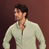 Pistachio Chambray Oxford Shirt