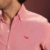 Coral Rose Chambray Oxford Shirt