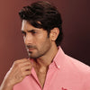 Coral Rose Chambray Oxford Shirt