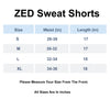 ZED Royal Blue Active Gym Performance Shorts