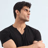 Black Bordeaux V-Neck T-shirt