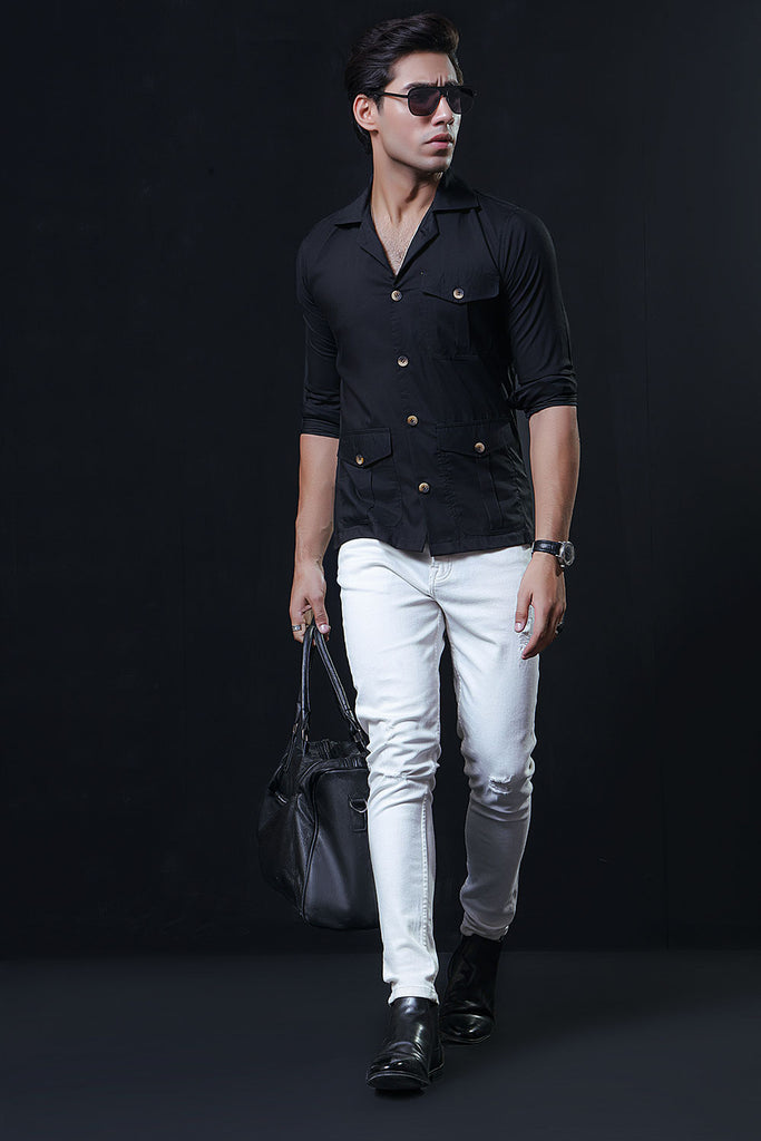 Black Safari Shirt | ZED