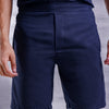 Navy Blue Short Length Cotton Shorts