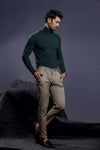 Forest Green Full Sleeves Turtle Neck
