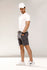 Charcoal Sweat Shorts With Cargo Pockets