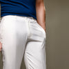 White Cropped Tailored Pants