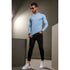 Light Blue Full Sleeves Crew Neck