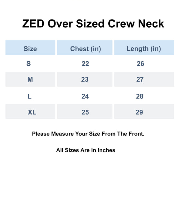Black Over Sized Crew Neck