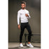 White Full Sleeves Crew Neck